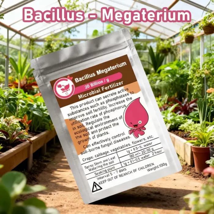100g Bacillus Megaterium engrais microbiens fumier bactérien jardin microorganisme produit