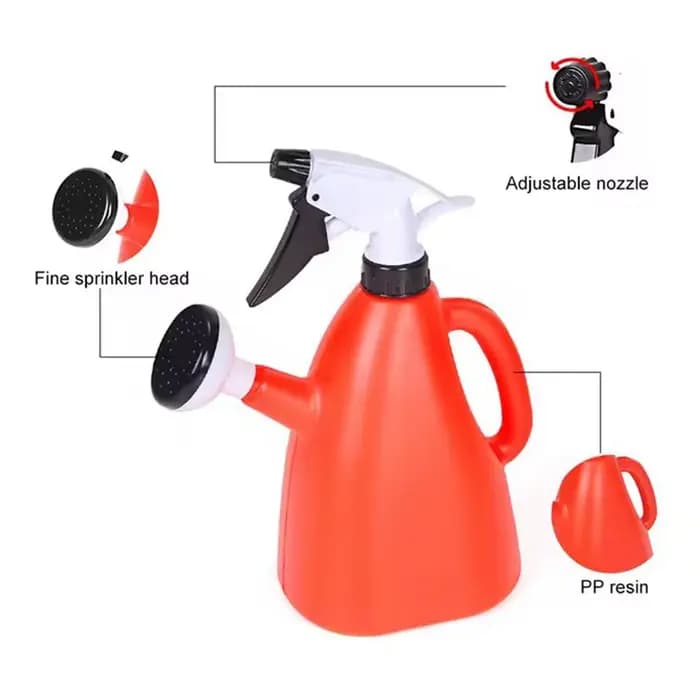 Arrosoir en plastique pour plantes de jardin d'intérieur, pulvérisateur réglable, bouilloire à eau à