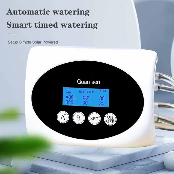 Système d'irrigation goutte-à-goutte Intelligent à Double pompe, minuterie de pompe à eau, énergie s