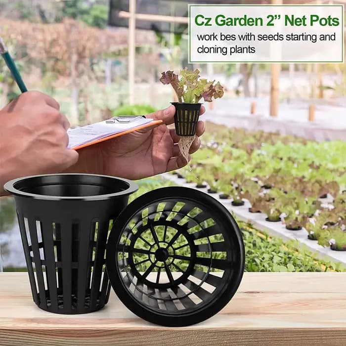 Filet de jardin à mailles fendues pour la culture hydroponique, panier pour plantes