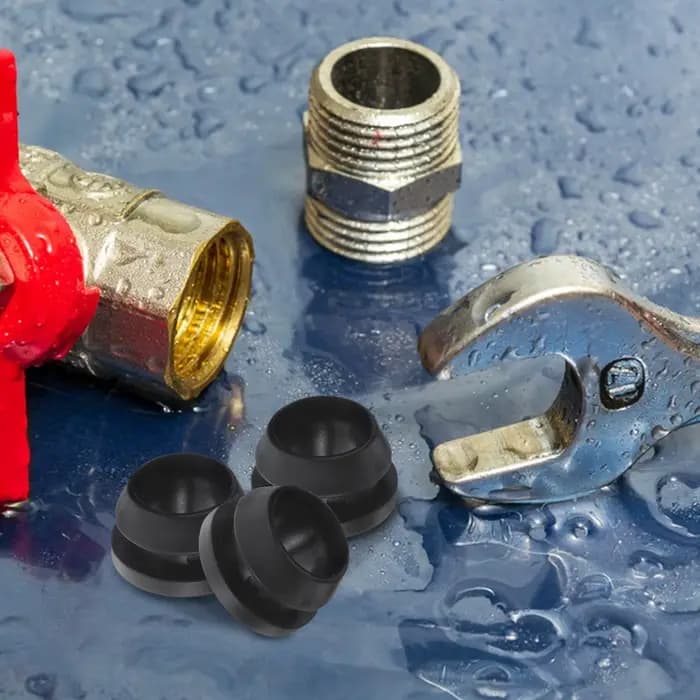 Joint de Valve de dérivation d'irrigation, 50 pièces, rondelle étanche en Silicone TPE noir 16mm, ét