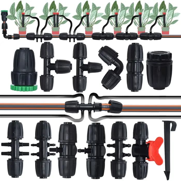 Sprycle 5 pièces 16mm 1/2 ''PVC connecteur de tuyau de jardin arrosage goutte à goutte irrigation co