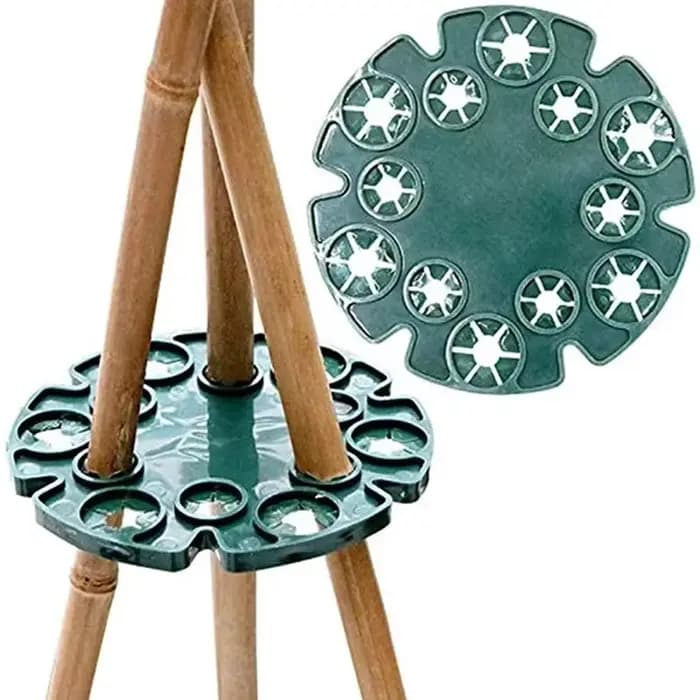 Support pour plantes de jardin, connecteur pour plantes de balcon, plateau de protection, poteau en