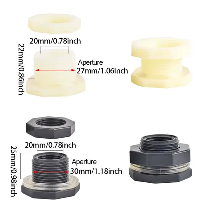 Adaptateur de robinet en laiton pour réservoir IBC, filetage S60X6, tuyau d'arrosage de 10mm, raccor
