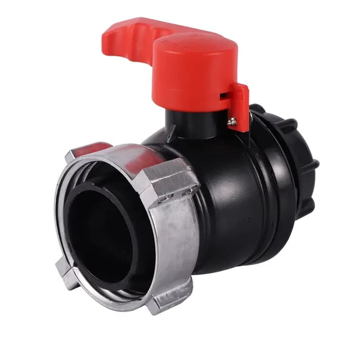 Adaptateur fourre-tout IBC à filetage grossier, connecteur de assujetà bille, adaptateur à filetage