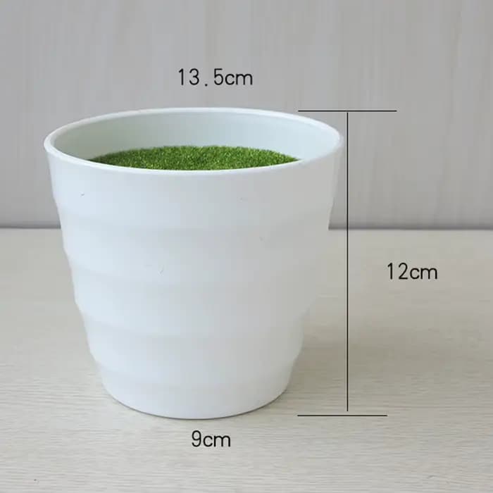 1 pièce Pot de pépinière en plastique pour plantes artificielles 13 cm