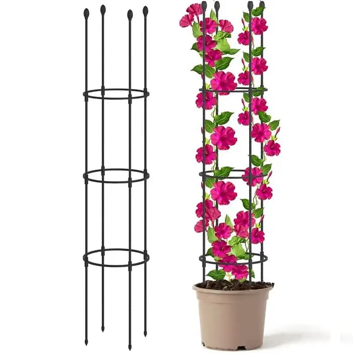 Treillis de jardin empilable, treillis de roses infinitamente épissable pour grimper des fleurs et d