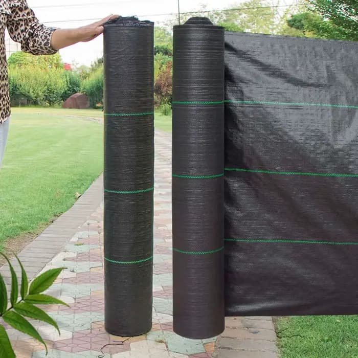 Tissu de contrôle des mauvaises herbes, tissu barrière contre les mauvaises herbes, tapis extérieur