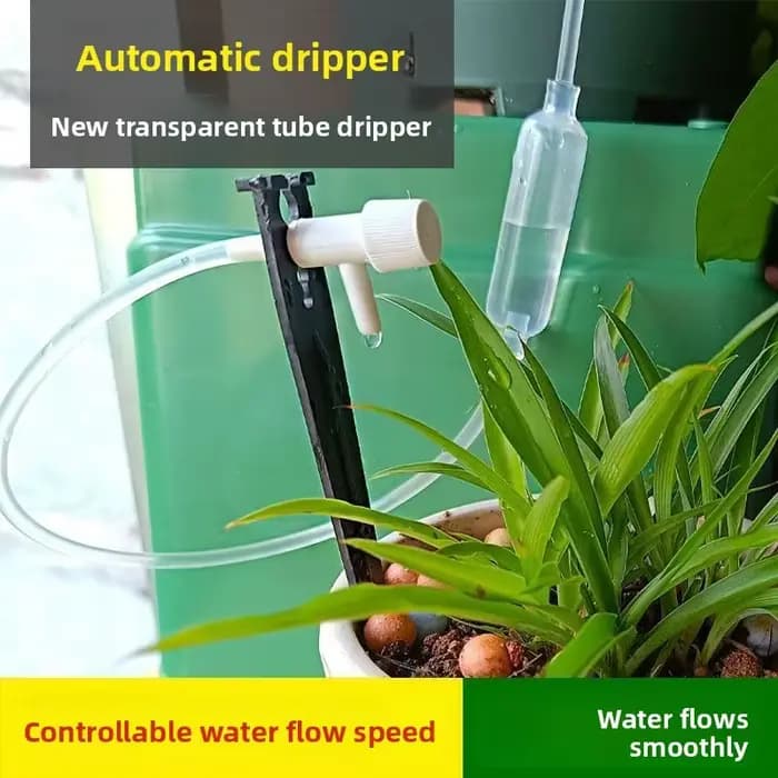 Kit d'irrigation goutte à goutte pour jardin avec vanne de régulation