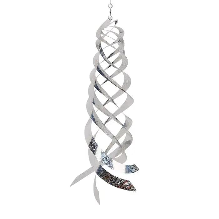 Répulsif à oiseaux en spirale, dispositif répulsif à suspension réfléchissant pour oiseaux, décorati
