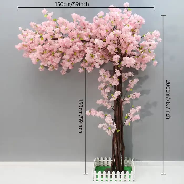 Grande Fleur Artificielle de 2 m de Haut, Fausses Plantes, pour Noël, Centre Commercial d'Nik, Hôtel