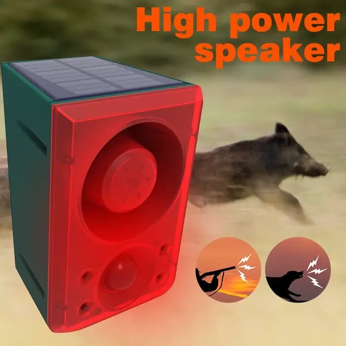 Répulsif à capteur de mouvement solaire pour animaux, induction infrarouge, anti-sanglier, conduite