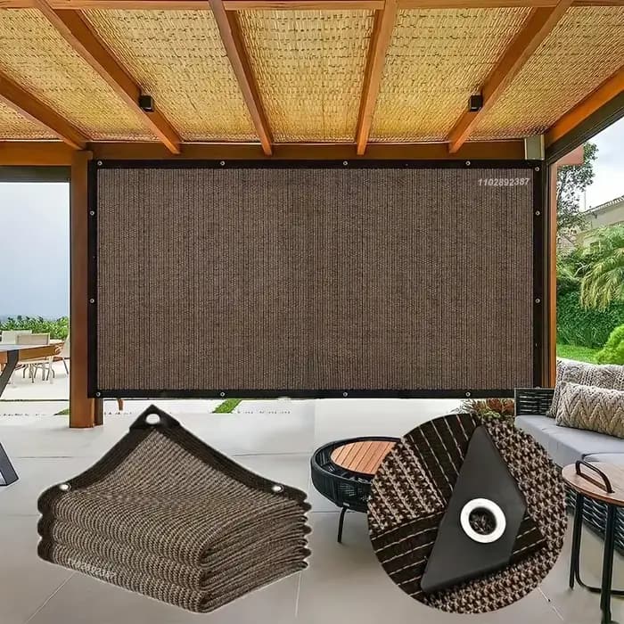 Tissu pare-soleil, clôture de balcon, fenêtre d'écran de confidentialité 85-90%, pare-soleil, pare-v