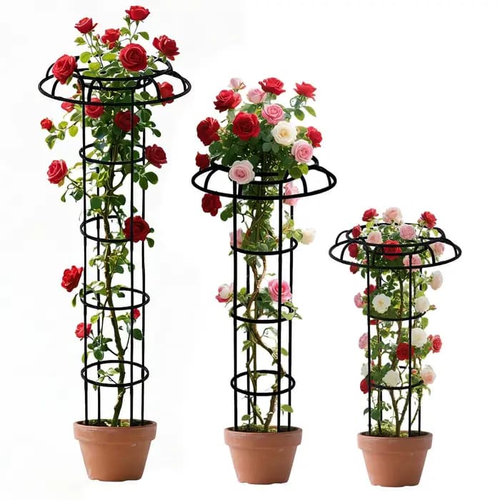 Treillis de jardin pour plantes grimpantes, treillis en forme de parapluie, support pour plantes vin