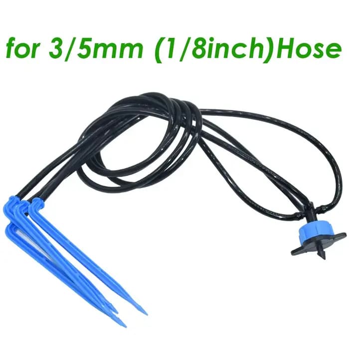 SPRYCLE 50X flèche courbée goutteur Micro Kit d'irrigation goutte à goutte émetteurs 3/5mm tuyau jar