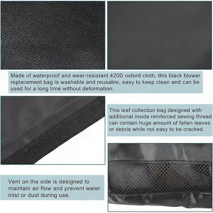 Sac de collecte de feuilles pour aspirateur souffleur