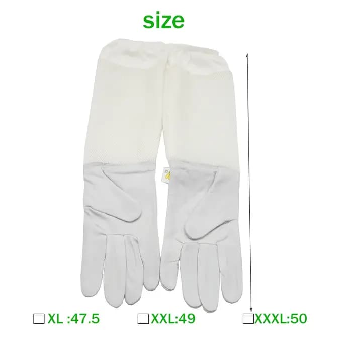 Gants pour apiculteur, manches de protection