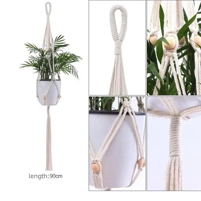 Support fait main pour pots de fleurs, jardinière de jardin de cour, pot de panier, trépied pour vases, décoration d'intérieur