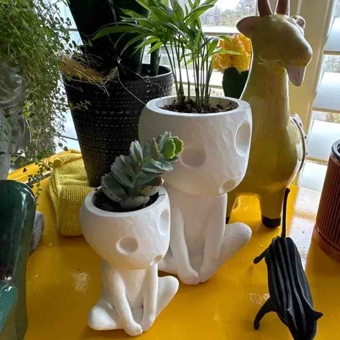 Pot de user inage Kodama pour Plantes d'Nik, Elfes des Arbres Kawaii, Petit Support de Plante à Air, Pots de Fleurs