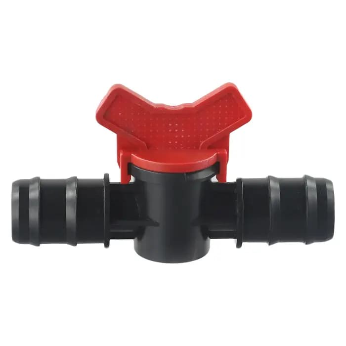 16mm 20mm 25mm vanne d'arrêt robinet à tournant sphérique connecteur bouchon PE tuyau PN4
