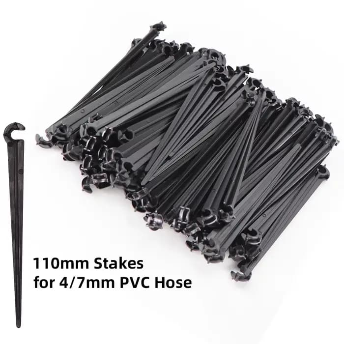 Piquets de Support d'irrigation goutte-à-goutte pour tuyau de 1/4 pouces, crochet en forme de C, Sup