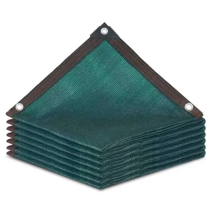 Filet d'ombrage vert noirâtre HDPE, ombre à pergola extérieure, couverture en maille, vert foncé, ba