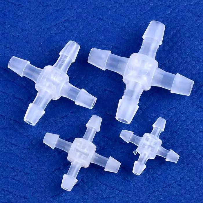 Connecteurs croisés en plastique, 5 à 200 pièces, 2.4 ~ 12.7mm, Irrigation de jardin, diamètre égal,