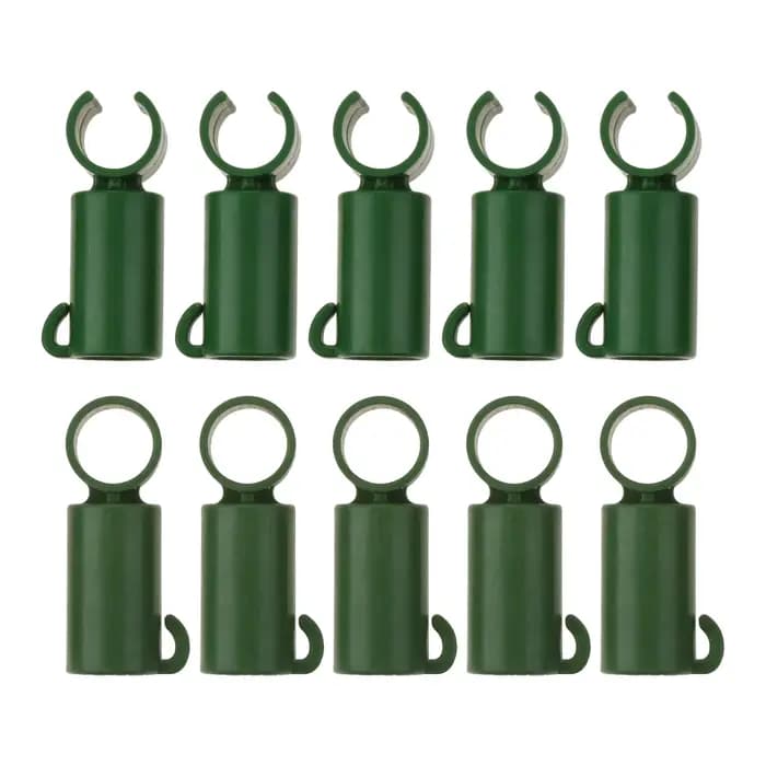 Connecteur de Support d'étagère pour plantes de serre agricole en plastique, 10 pièces, pour tuyaux