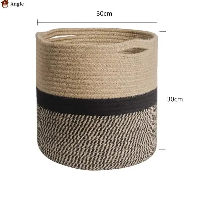 Panier à plantes en corde de coton épissé en Jute