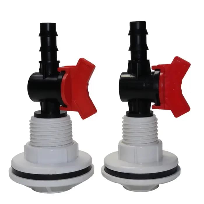 Kit d'irrigation de jardin 2 pièces, raccord de tuyau fileté externe 3/4'' 1/2'' pour réservoir d'ea