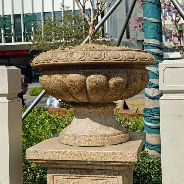 Grand moule circulaire pour pot de fleurs en ciment de 45cm de diamètre