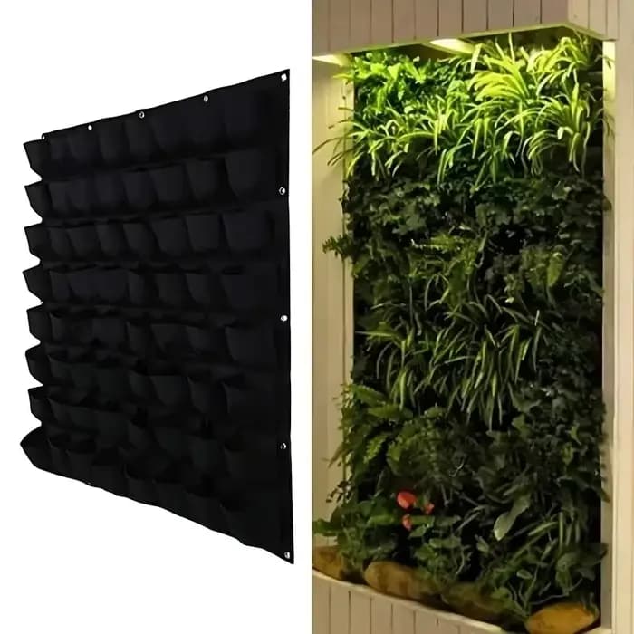 Sacs en feutre adaptés à la plantation de plantes, tenture murale verticale, verdissement du balcon,