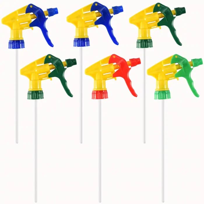 Tête de buse de pulvérisateur à gâchette, degré chimique RapDuty, bouteille de pulvérisation, 6 pièc