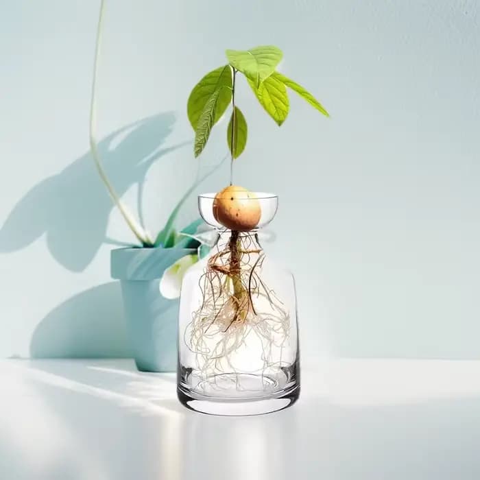 Vase de démarrage de graines d'avocat quatre pièces - Créez votre propre arbre