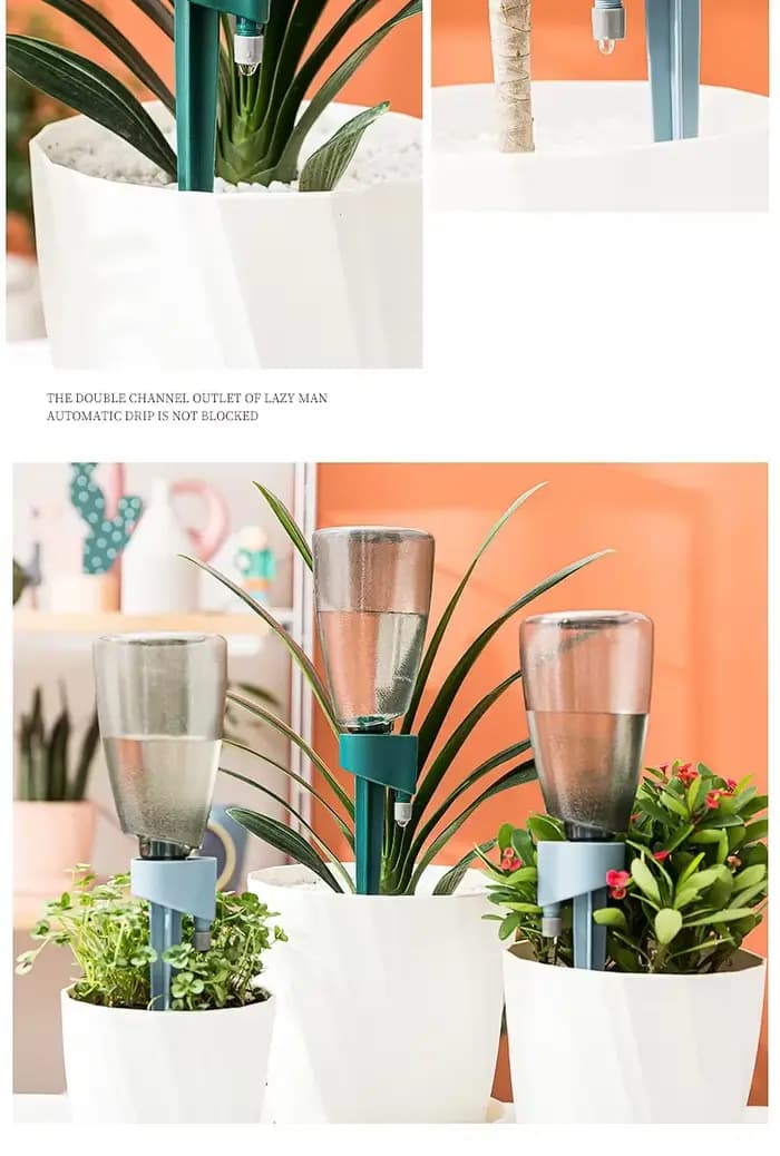 Arroseur automatique domestique, système d'irrigation goutte à goutte pour fleurs, arroseur paresseux pour plantes en pot, système de goutte-à-goutte programmable, pot auto-arrosant pour jardin