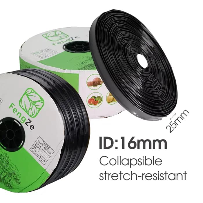 10-200M 16MM Goutte À Goutte Système D'irrigation Agricole Tremper Tuyau Serre Ferme Arrosage Bande
