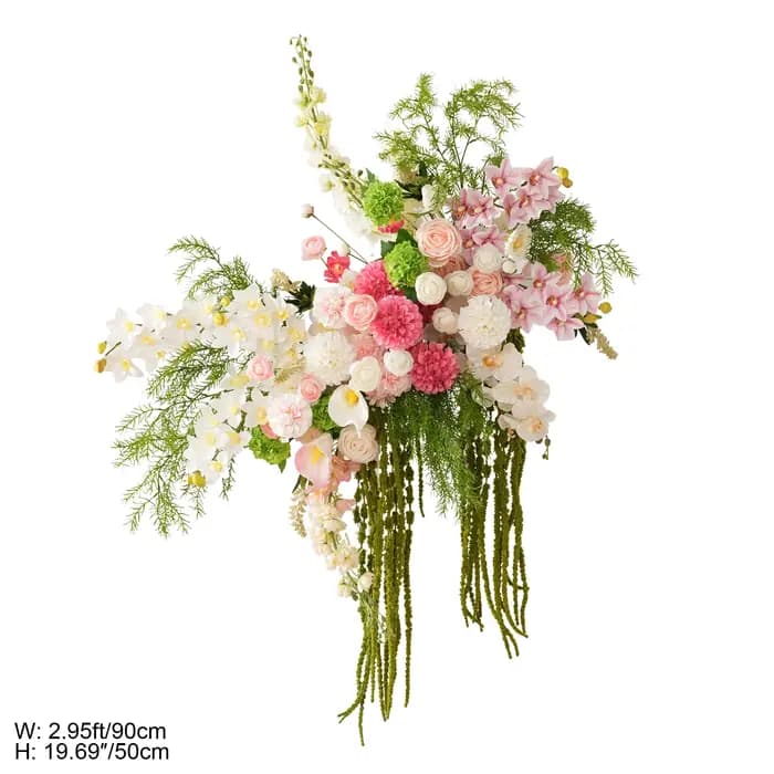 A9150 Angela Flower Bouquet de lys calla artificiels avec verdure