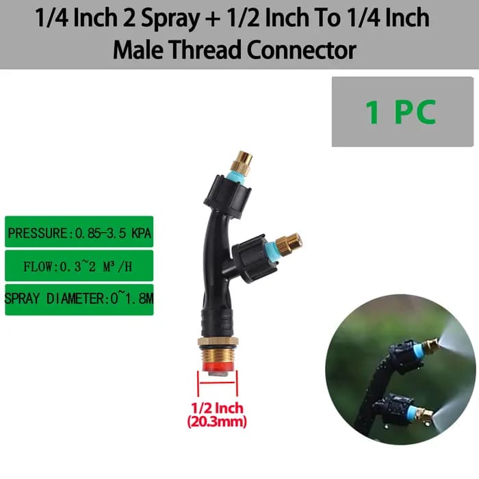 Buse réglable d'atomisation haute pression pour jardin