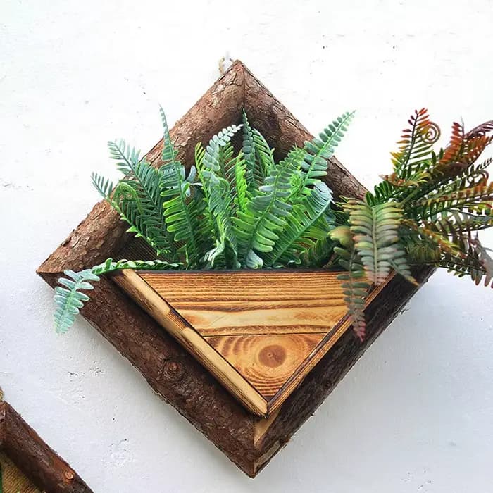 Pots de Fleurs Muraux en Bois, Conteneur Ornemental, user inière de Jardin
