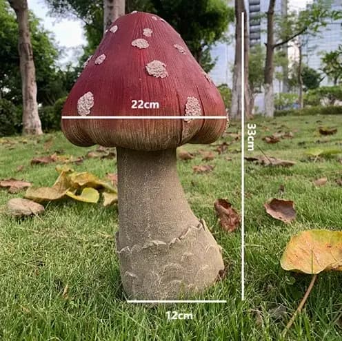 Simulation créative de jardin en résine de champignon