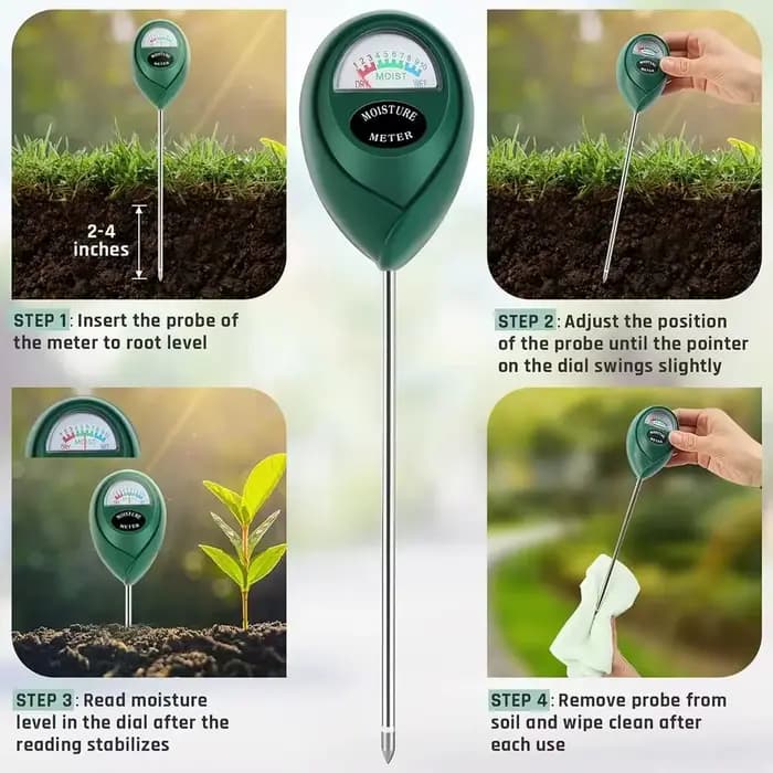 Testeur d'humidité du sol, détecteur d'humidité du sol, hygromètre, outil de mesure pour l'arrosage des plantes, le jardinage à domicile et la culture des fleurs