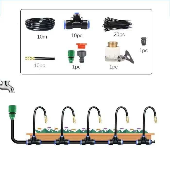 Kit d'arrosage d'irrigation automatique universel 5-20M, buse rotative en cuivre, Kits d'arrosage pa