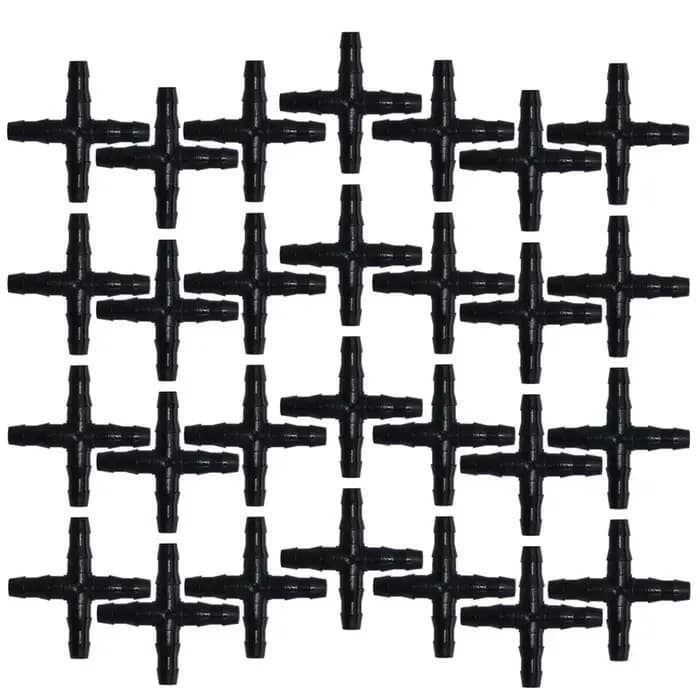 Connecteur barbelé droit croisé pour tuyau de 4/7mm, connecteur fileté de 1000 pouces, accessoires d