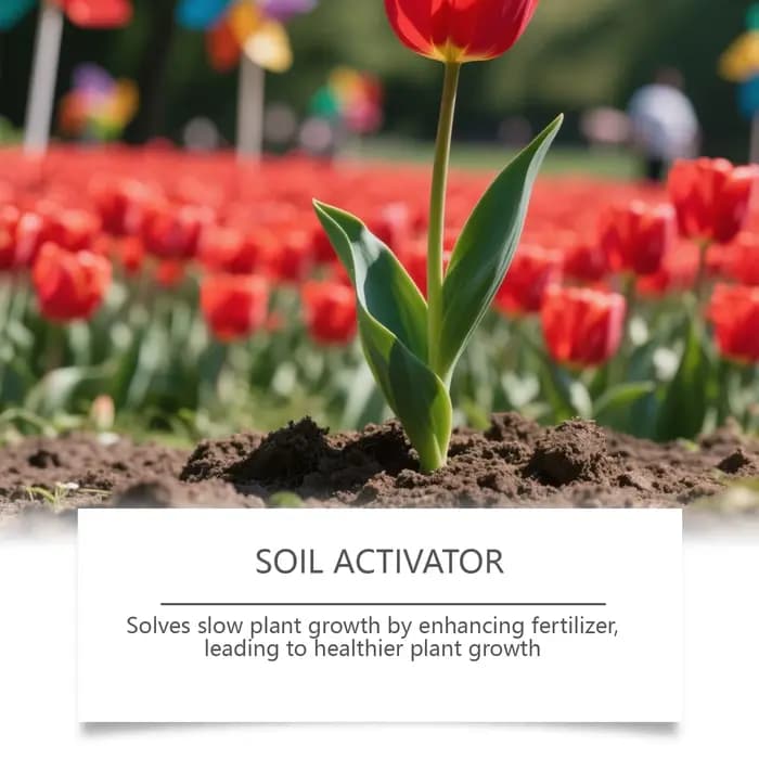 Activateur de sol pour plantes, améliore les nutriments du substrat, améliore la qualité du sol, facile à utiliser pour les plantes en pot, les fleurs et les légumes du jardin.