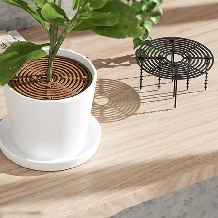 Couvercle de protection du sol pour pot de plantes
