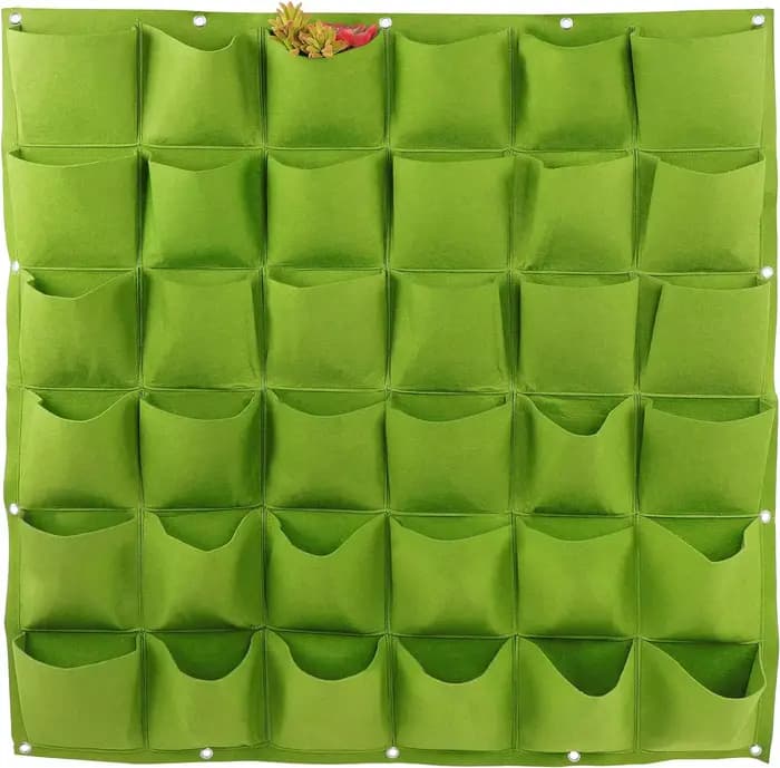 Sac de croissance de plantes, jardinière murale verticale en feutre, support de plantes de jardin su