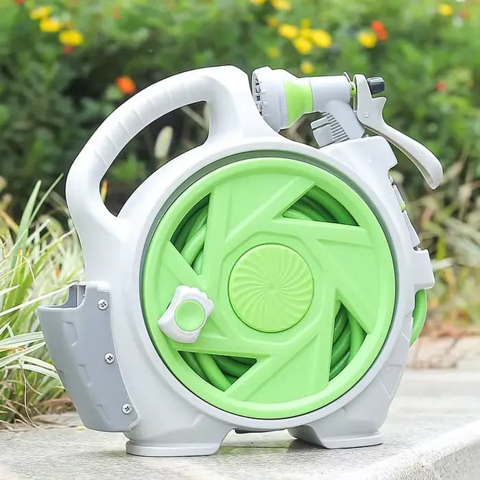 Enrouleur de tuyau d'arrosage de jardin portable