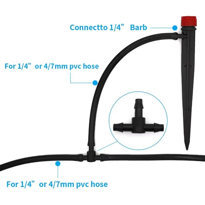 WUJIE-Connecteur de volatilité à 3 voies barbelé en plastique, tuyau d'arrosage de tube, outils de j