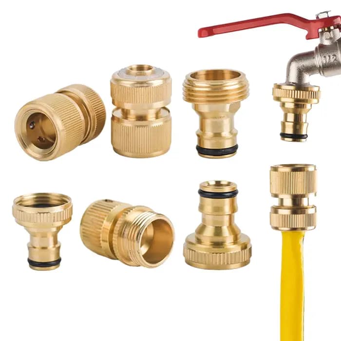 1 ensemble de raccords de tuyau d'eau à connexion rapide pour tuyau d'arrosage, connecteur femelle e