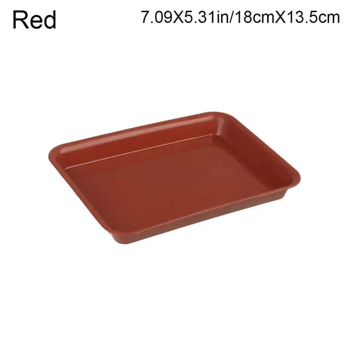 1 pièce, soucoupe rectangulaire en plastique pour pot de fleurs et plantes